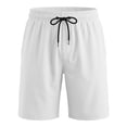 thumbnail image 4 of KIHOUT Men's Solid Quick-Dry Swim Trunks - 95% Polyester 5% Spandex, Elastic Drawstring Waist, Mesh Lined with Pockets for Beach, Pool and Active Wear, 4 of 9