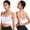 White, variant on 2PC Womens Back Sport Bras Padded Strappy Cropped Bras For Yoga Workout Fitness Low Bras Light Sports Bra Sports Bra Small Sports Bra Packs Womens Bras No Underwire Full Coverage Women Push up Bra
