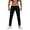 Black, variant on Pants for Men, Slim Fit Straight Leg Casual Pants with Elastic Waist, Everyday Wear for Men,White S