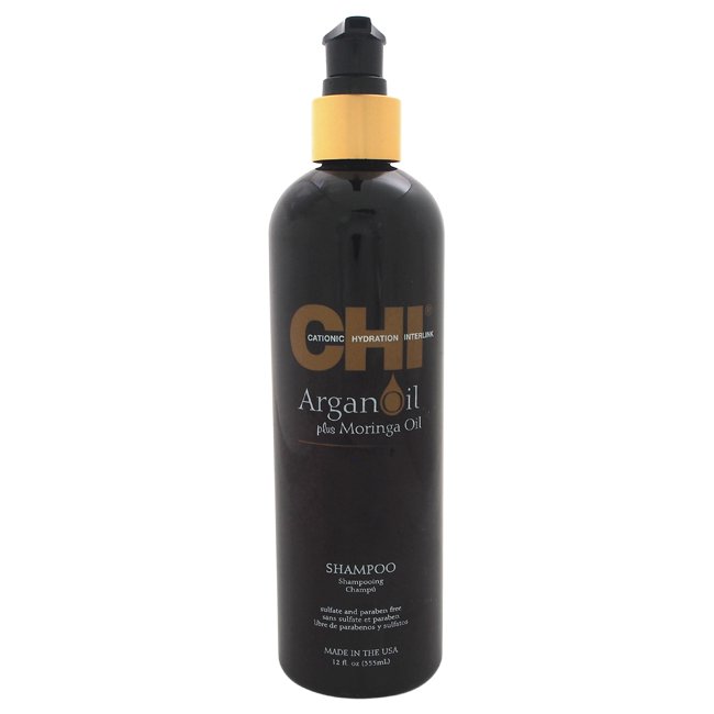 CHI Argan Oil Plus Moringa Oil Shampoo by CHI for Unisex 12 oz