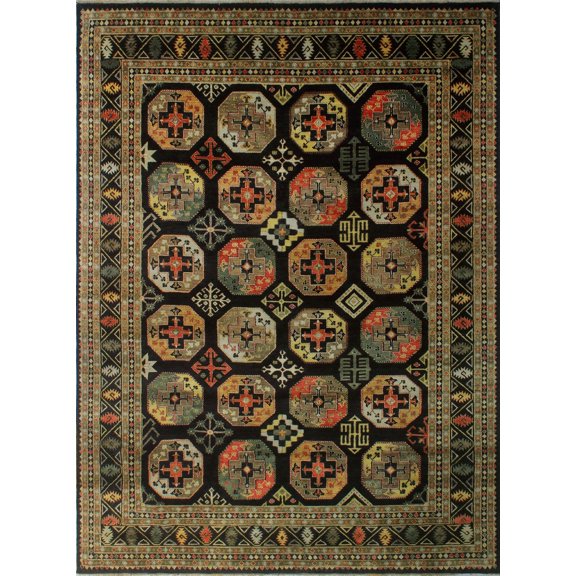 Aria Paris Black/Gold Rug, 9'0" x 12'4"