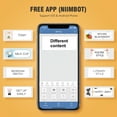 thumbnail image 4 of NIIMBOT D11 Label Maker Mini Bluetooth Wireless Label Printer Inkless Labeler Rechargeable（Black), 4 of 7