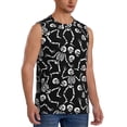 thumbnail image 2 of Pofeuu Skeletons Dancing Print Men's Muscle T-Shirt, Sleeveless, Muscle Tank, Classic Muscle Tee Top For Men Casual Sleeveless Muscle T-Shirt Trendy Clothes-3X-Large, 2 of 7