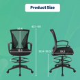 thumbnail image 2 of PayLessHere Mesh Home Office Chair , Lumbar Support Armrest Ergonomic Desk Chair For Adults, Black, 2 of 7