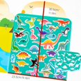 thumbnail image 2 of Portable Cartoon Magnetic Stickers, Toddlers Children Repeated Stickers, Enlightenment Early Education Puzzle Books, 2 of 5