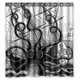 thumbnail image 1 of ABPHQTO Cortina de ducha y ganchos de poliéster impermeable Black Octopus Tamaño 165x180 cm ABPHQTO shuling27-66x72, 1 of 1