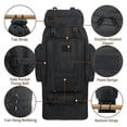 thumbnail image 3 of Mochila de Senderismo Vaupan 100L Expandible Impermeable MOLLE Negra, 3 of 7