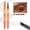 Black brown, variant on Microblading Eyebrow Pen with 4 Fork Tips, Waterproof Microblading Eyebrow Pencil, 4 Tip Precise Eye Brow Makeup Pen for Women to Create Natural Hair-Like Brow Last All-Day, Black Brown