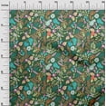 thumbnail image 2 of oneOone Georgette Viscose Green Fabric Floral Craft Projects Decor Fabric Printed By The Yard 42 Inch Wide, 2 of 4