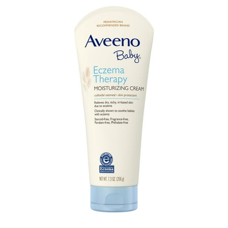 Aveeno Baby Eczema Therapy Moisturizing Cream with Natural Oatmeal, 7.3 (Best Lotion For Baby Dry Skin)