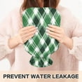 thumbnail image 5 of 2L Hot Water Bottle with Soft Velvet Cover PVC Hot Water Bag for Pain Relief Long-Lasting Warmth Green Plaid, 5 of 8