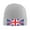 Gray, variant on British Flag Beanie Hat Knit Hat Skull Cap for Men Women Winter Hat Black