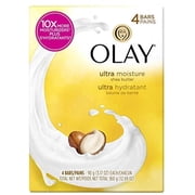 Olay Ultra Moisture Beauty Bar Soap with Shea Butter, 3 oz, 4 ea (Pack of 2)