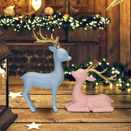 MXWFDY Deer Resin Ornaments For Home Furnishings Handicrafts For Home Decoration