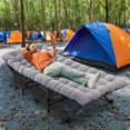thumbnail image 4 of NAIZEA Oversized Folding Bed Cot with Mattress,Folding Camping Cot with Carry Bag, 78"L*32"W*18"H,Support 900lbs,Portable Rollaway Guest Sleeping Cot, 4 of 8