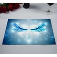 thumbnail image 2 of YUSDECOR Shiny Abstract Dragonfly Futuristic Colorful Kitchen Dining Table Mats Placemats Size 12x18 Inches, Set of 2 Pieces, 2 of 2