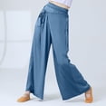 thumbnail image 2 of Inleife Womens Pants Clearance Fashion Casual Solid Color Elastic Loose Pants Women's Summer Straight Wide Leg Trousers Pants, 2 of 8