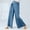 Blue#2, variant on GaThRRgYP Womens Bell Bottom Jeans,Fashion Womens Casual Solid Color Elastic Loose Pants Straight Wide Leg Trousers Pants
