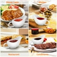 thumbnail image 6 of Raindrops Ceramic Gravy Boat Set 2pcs Gravy Bowl and Dipping Sauce Cup with Ladle Serving Dishes, 6 of 7