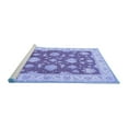 thumbnail image 2 of Ahgly Company Machine Washable Indoor Rectangle Oriental Blue Traditional Area Rugs, 5' x 7', 2 of 4