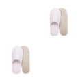 thumbnail image 3 of Pantuflas desechables de lana Coral Qarigey 10 pares antideslizantes para hotel color Blanco 2, 3 of 6