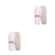 thumbnail image 3 of 10 pares de zapatillas de hotel desechables Minnieouse de lana Coral para hombre y mujer color Blanco 2, 3 of 6
