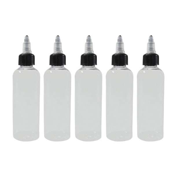 5 botellas dispensadoras de PET para pintar modelos con tapas giratorias, pintura con fugas. 100ml