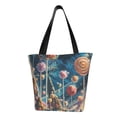 thumbnail image 1 of Disketp Starry Sky Planet Lollipop Bolsa de Hombro Casual para Mujer, Bolso Cruzado para Compras, Viajes y Uso Diario, 1 of 6