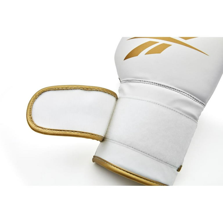 Reebok Gloves, 14 Oz. Weight, White and Gold, Size, Adjustable - Walmart.com