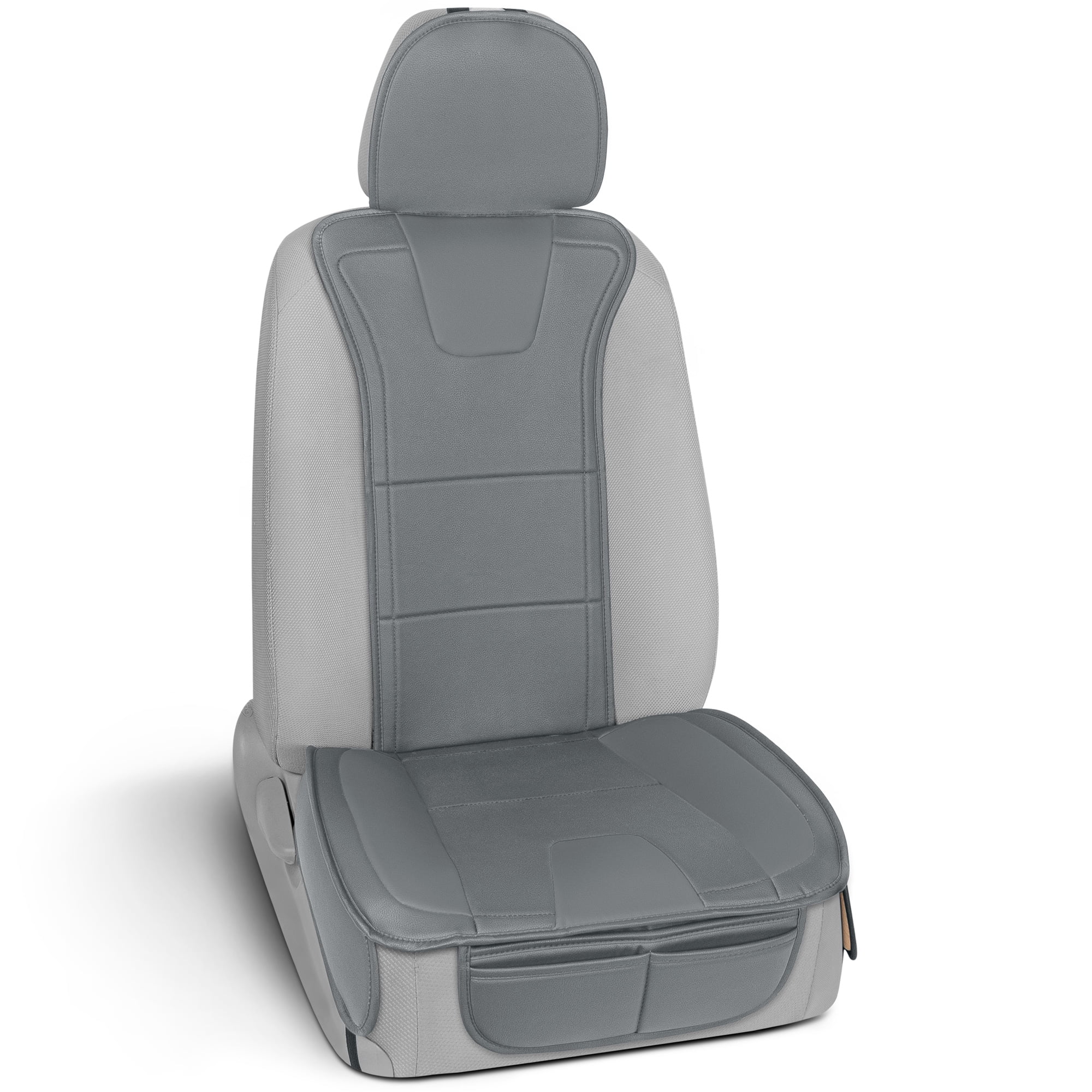 SEAT PAD TRUCK seat cover seat cushion grey faux leather comfort truck  £31.20 - PicClick UK