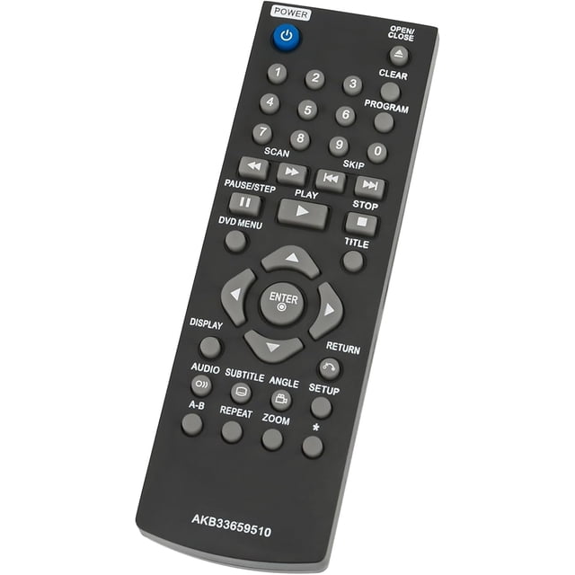 Control Remoto AKB33659510 Compatible con L&G Reproductor de DVD DP122 DP520 DP522 Infrarrojo