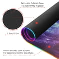 thumbnail image 4 of Wireless Charging Mouse Pad Large RGB Gaming Desk Mat 13 Light Modes Mousepad 31.5x11.8 Red and Purple Nebula, 4 of 6