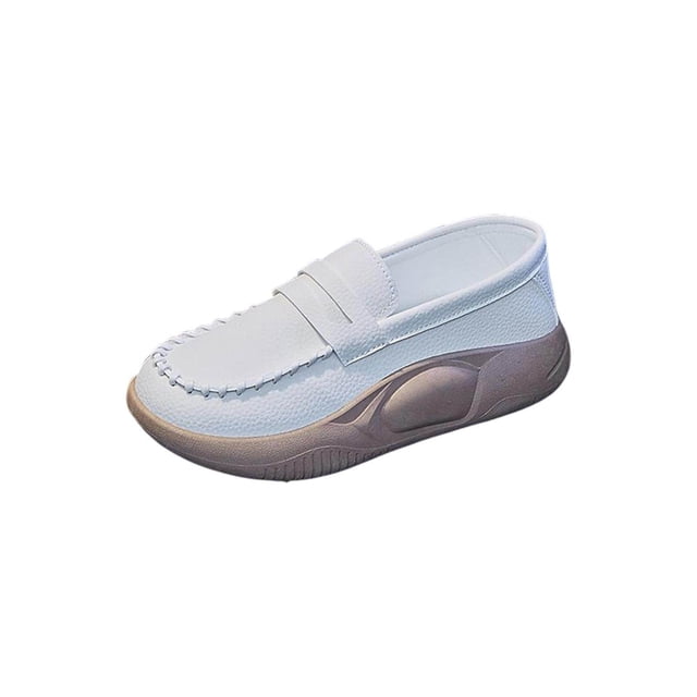 facefd Chaussures Décontractées pour Femmes Confortables à Enfiler Douces pour Intérieur Extérieur Marche Beige 36