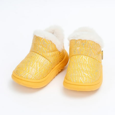 

Girls Snow Boots Waterproof Velvet High Top Shoes For Winter