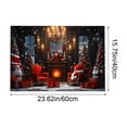 thumbnail image 3 of Christmas Carpet Entrance Door Mat Polyester Absorbent Nonslip Dirt Proof Kitchen Bathroom Entryway Porch Easy To Clean Holiday Home Decor, 3 of 6
