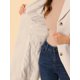 thumbnail image 5 of Abrigos largos de invierno con solapa con muesca y un solo pecho para mujer Gran Blanco M, 5 of 6