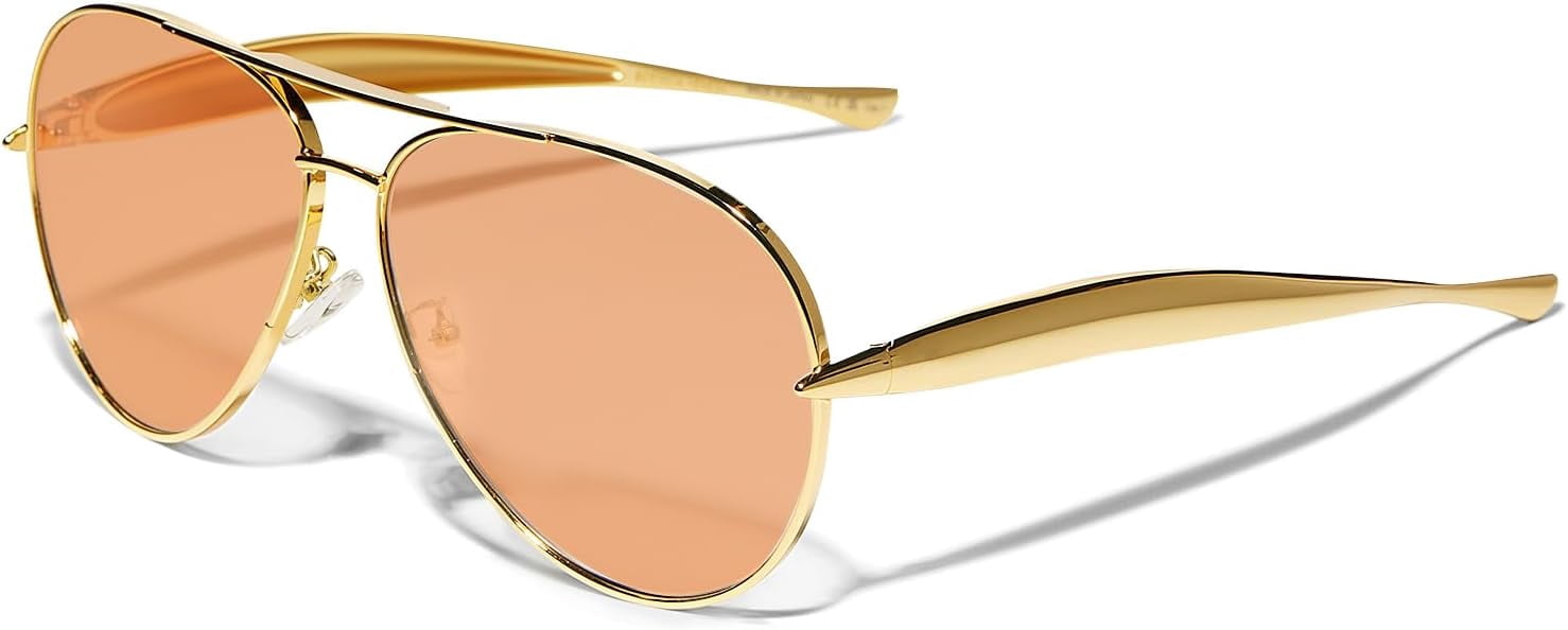 Quay Australia JEZABELL Oversized Round Sunglasses - Gold  display picture 1