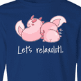 thumbnail image 4 of Inktastic Let's Relaxolotl with Cute Sleeping Axolotls Long Sleeve Youth T-Shirt, 4 of 5