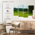 thumbnail image 5 of Elephant Stock Beautiful Golf Course Wall Art - Horizontal Multi Panel Canvas - Living Room Wall Decor - Sports Multi Panel - Green And Blue Decor - 75" x 48", 5 of 8