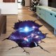 thumbnail image 3 of 1pcs 3D Ripped Starry Sky Decorative Floor Stickers, Self-adhesive Removable PVC Stickers Suitable For Living Room Bedroom, 3 of 4