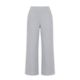 thumbnail image 6 of Summer Linen Capri Pants for Women Elastic High Waist Wide Leg Capris Casual Loose Beach Cropped Trousers Gray 2XL, 6 of 7