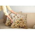 thumbnail image 2 of Ambesonne Rustic Throw Pillow Cover 2 Pack, Meadow Bloom Butterflies, 18", Pale Orange Tan Green, 2 of 7