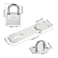thumbnail image 2 of Cerradura de Hasp con Llave Diferente Uxcell con Tornillos de Candado 4", 2 of 6