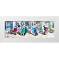 thumbnail image 1 of West, Ronald 24x11 White Modern Wood Framed Museum Art Print Titled - Lets Dance III, 1 of 4