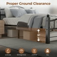 thumbnail image 4 of Metal Full Size Bed Frame, Noise-Free Design & Underbed Storage Heavy Duty Bed Frames with Headboard No Box Spring Needed/Tool-Free Assembly, 4 of 9