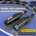 thumbnail image 4 of Cables XLR BGBGKK de Nylon 1.8m Paquete de 2 Macho a Hembra, 4 of 7
