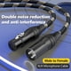 thumbnail image 4 of Cables XLR BGBGKK de Nylon 1.8m Paquete de 2 Macho a Hembra, 4 of 7