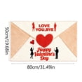 thumbnail image 3 of BotaniNest Valentine's Day Heart Envelope Design Soft Area Rug For Bedroom Living Room Floor Mat, 3 of 6