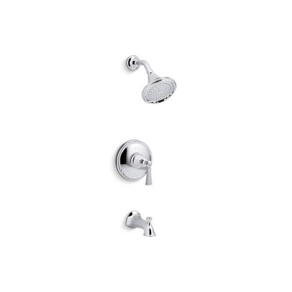 Elliston 1-Handle Polished Chrome Tub & Shower Faucet