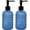 lightblue, variant on AIGIA 2 Pack Glass Soap Dispenser, 13.5 Ounce Kitchen Soap Dispenser for Bathroom, Hand Soap, Dish Soap